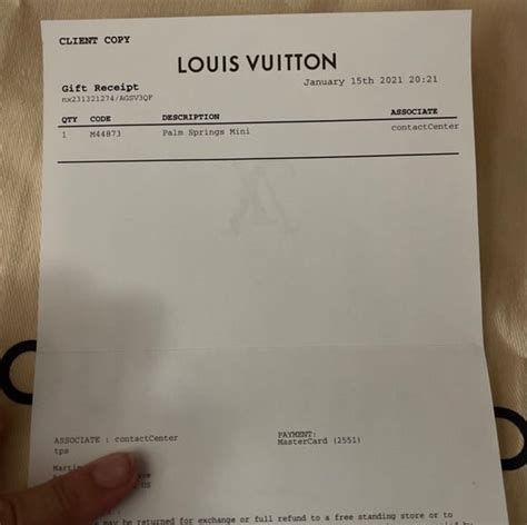 real lv receipt|louis vuitton gift receipt.